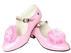 Prinsessen Schoenen Lichtroze Bloem + Gratis Kadootje