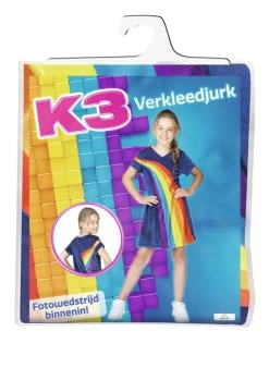 K3 Jurkje Regenboog Blauw + Kroontje -Kindermaskerade Winkel 1ec95e0ff60b4fcc4627460bad425c4d3b2866d5