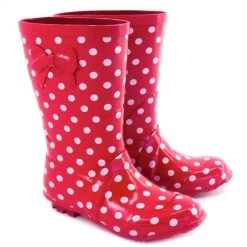 ZEBRA Laarzen Rood Met Witte Stippen - Maat 26