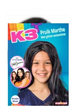 K3 Verkleedpak + Pruik - Luxe Pakket -Kindermaskerade Winkel bc45ffd1af9570e7e4ca765323466519d6bcc09c