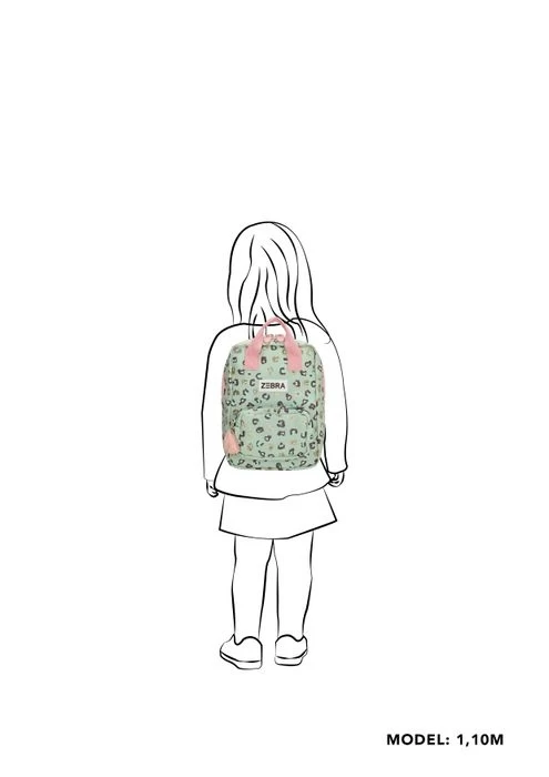 Zebra Rugtasje Leo Mint (s) - SALE 5 Zebra Rugtasje Leo Mint (s) - SALE - Afbeelding 5